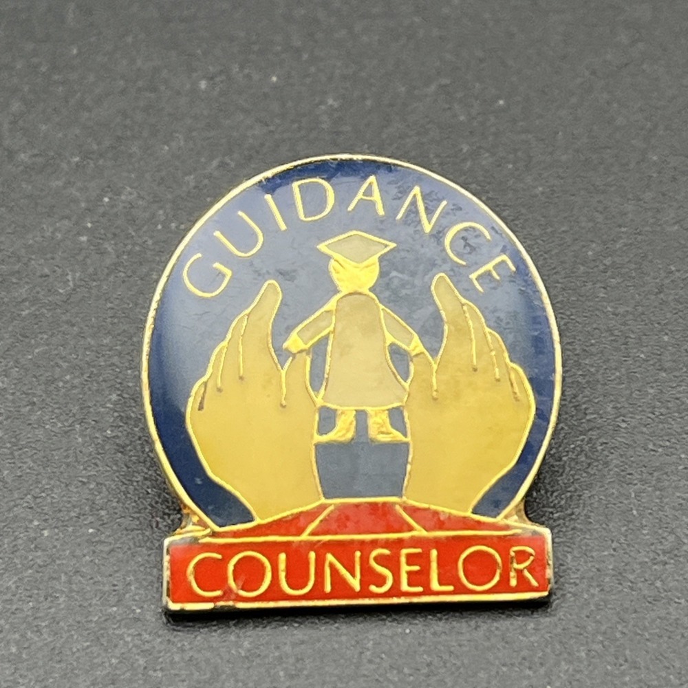 Guidance Counselor Education Lapel Hat Pin